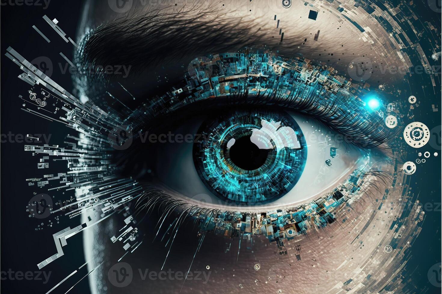 Computer Vision of AI. 21827035 Stock Photo at Vecteezy