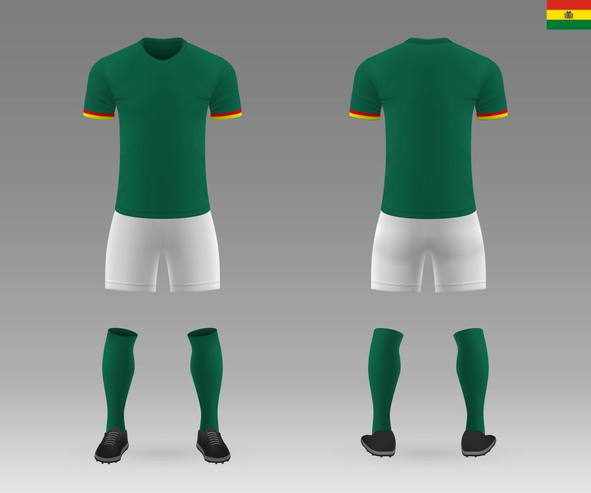 soccer kit of national team vector