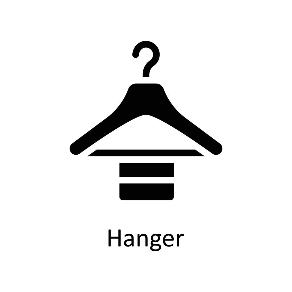 Hanger Vector  Solid Icons. Simple stock illustration stock