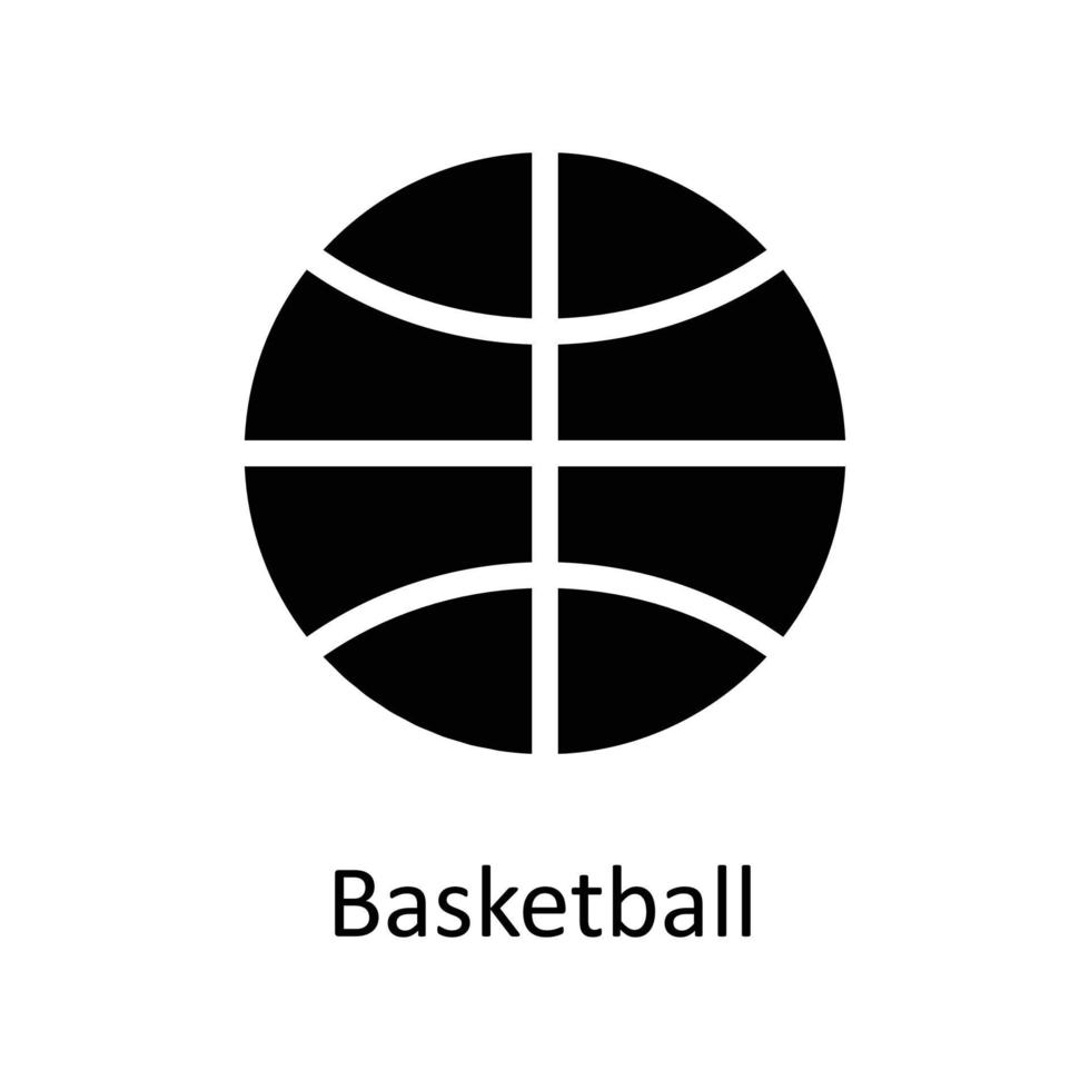 Basketball Vector  Solid Icons. Simple stock illustration stock