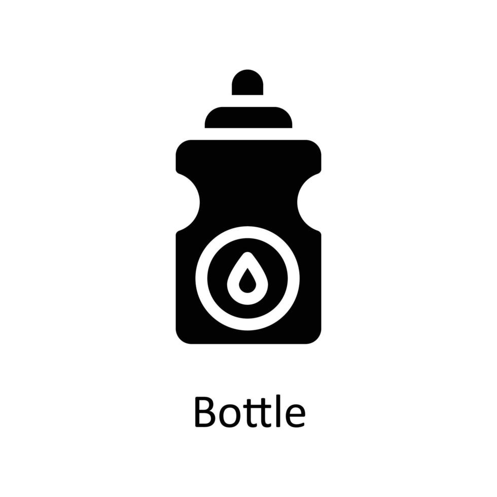 Bottle Vector  Solid Icons. Simple stock illustration stock