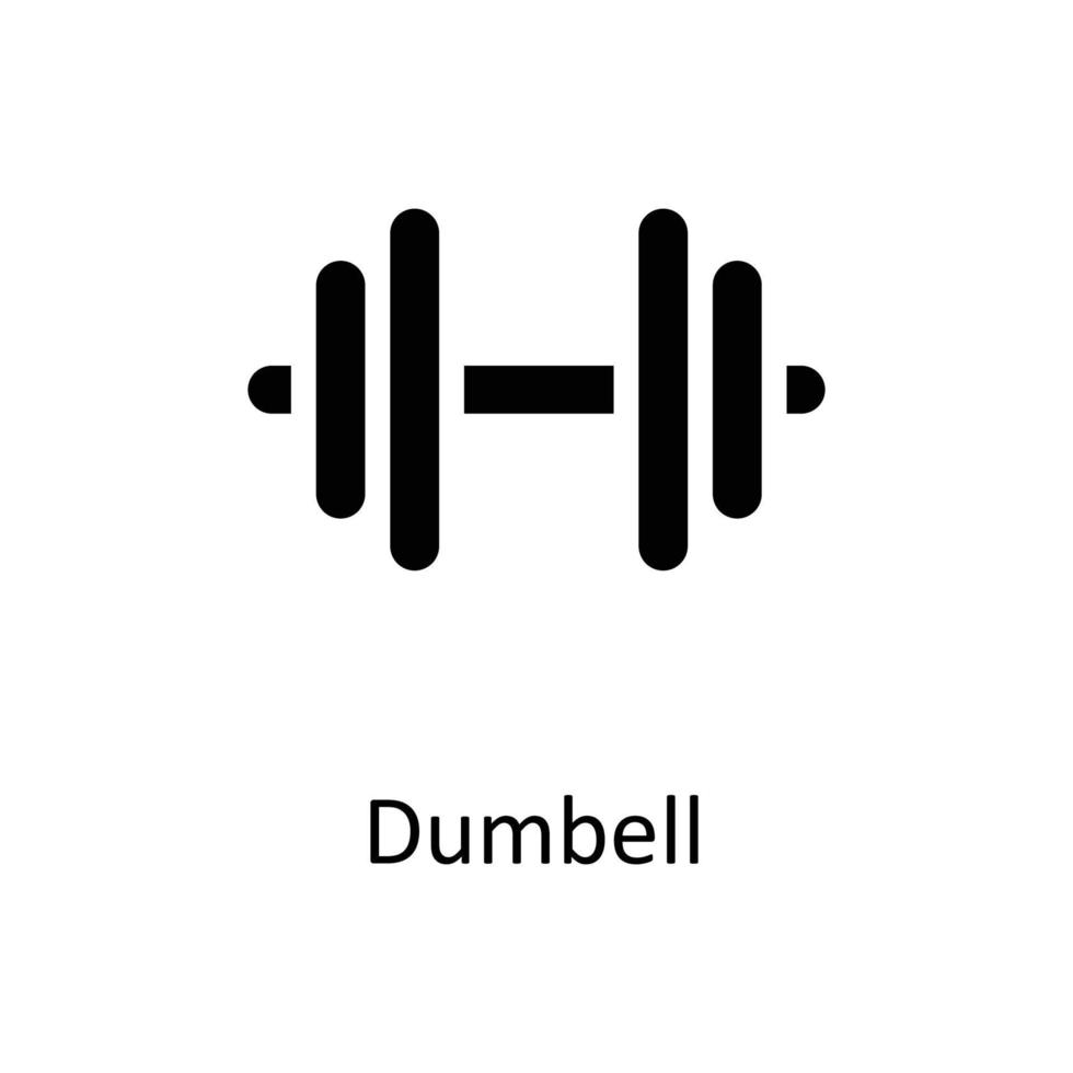 Dumbell Vector  Solid Icons. Simple stock illustration stock