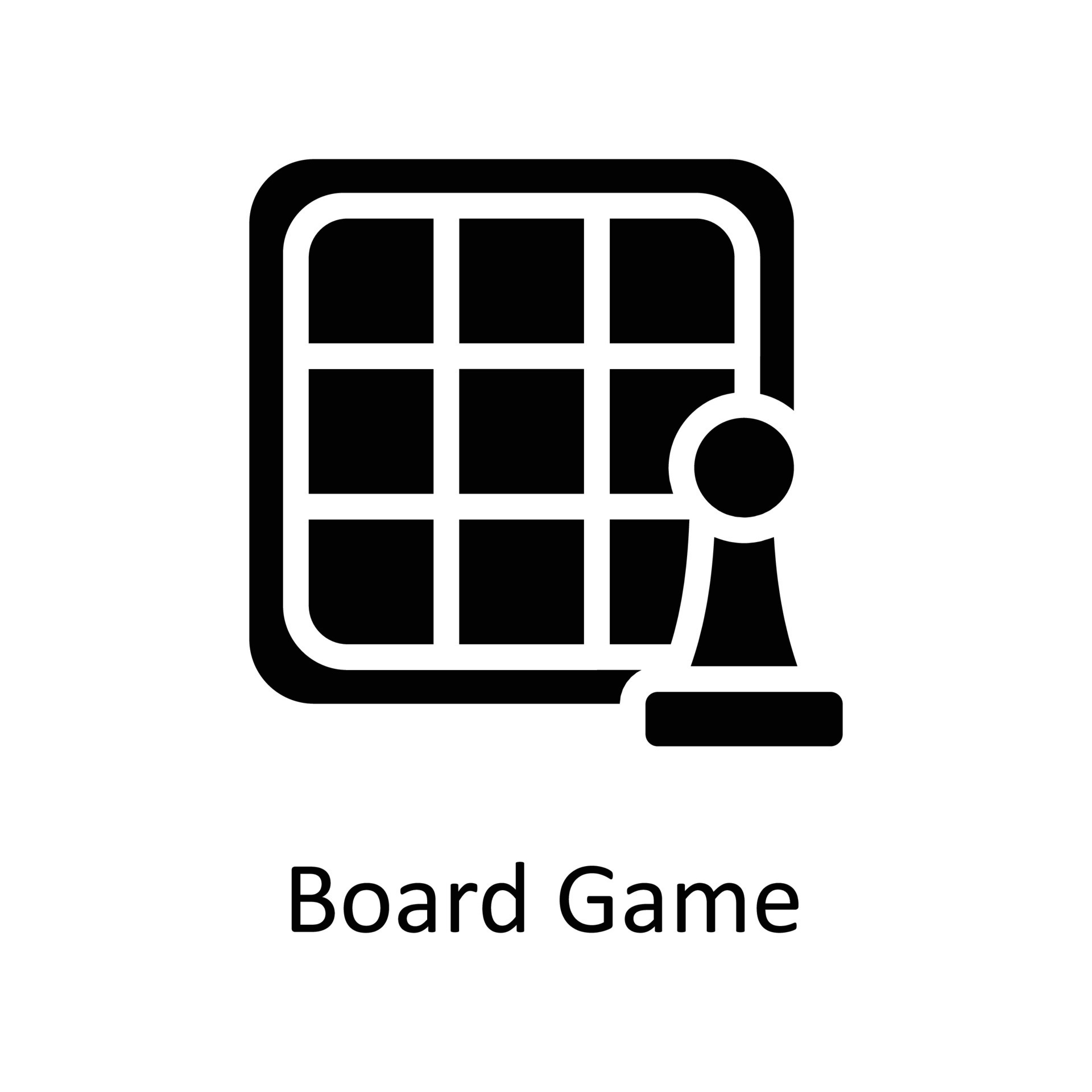 Board game Vector Solid Icons. Simple stock illustration stock 21827501