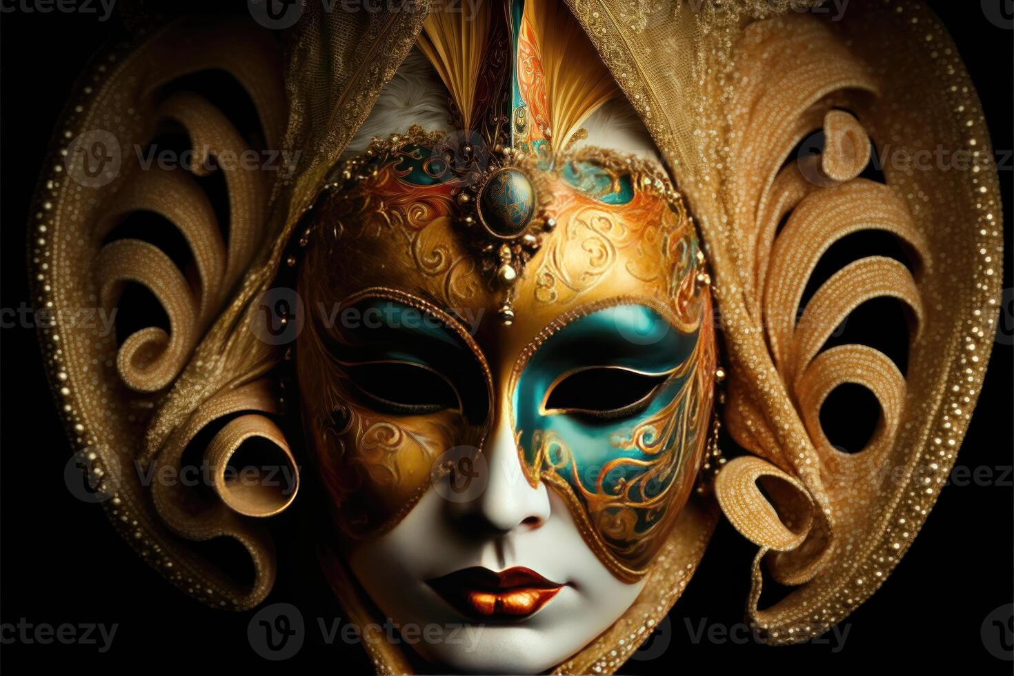 Venetian carnival mask. photo