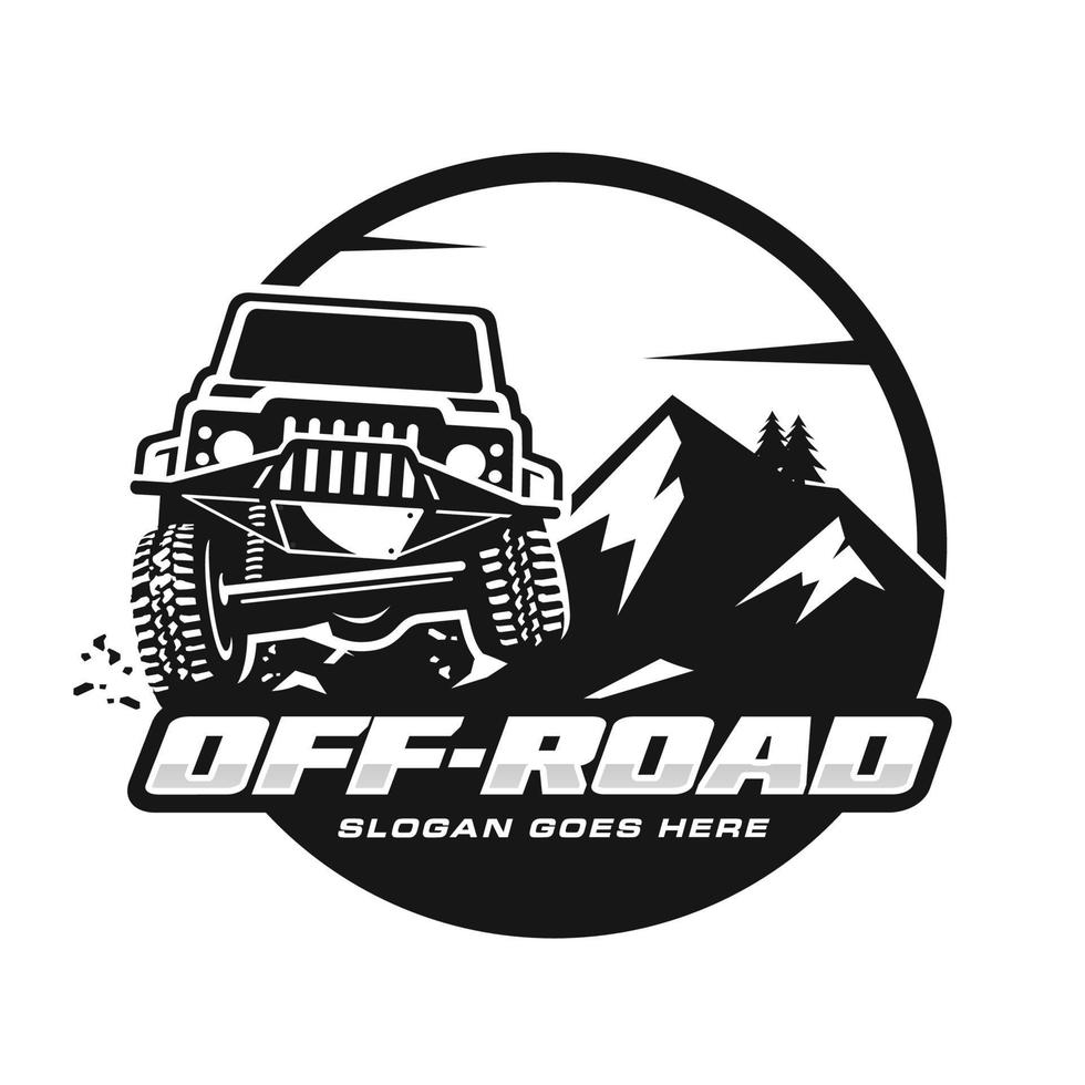 Adventure car logo design vector