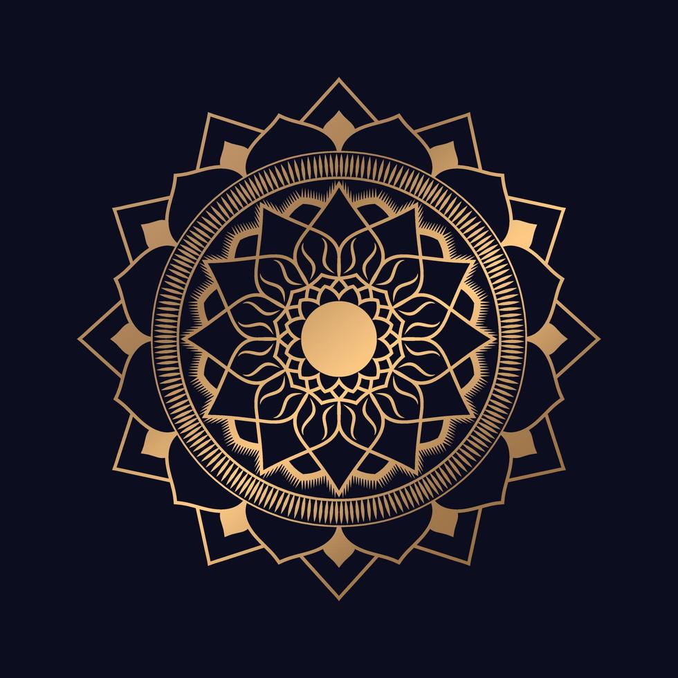 Luxury Golden mandala background design vector