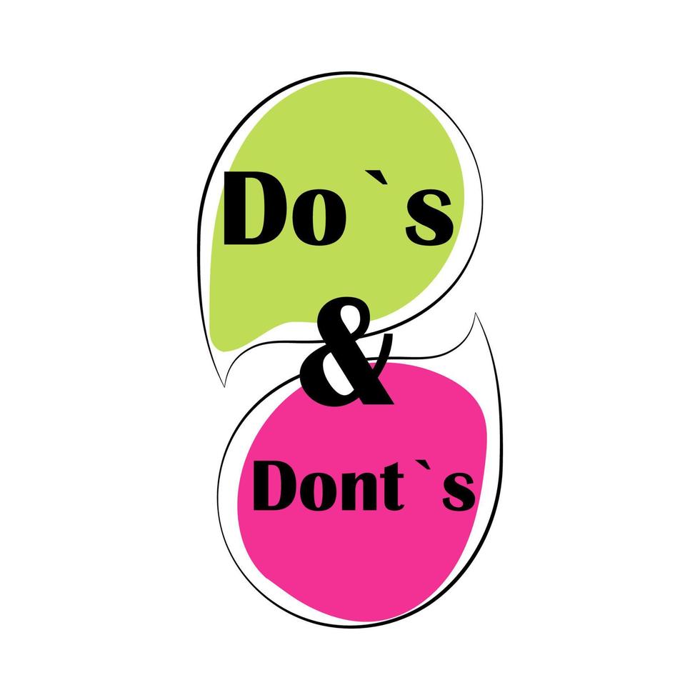 Choice do or dont. Quiz elements vector