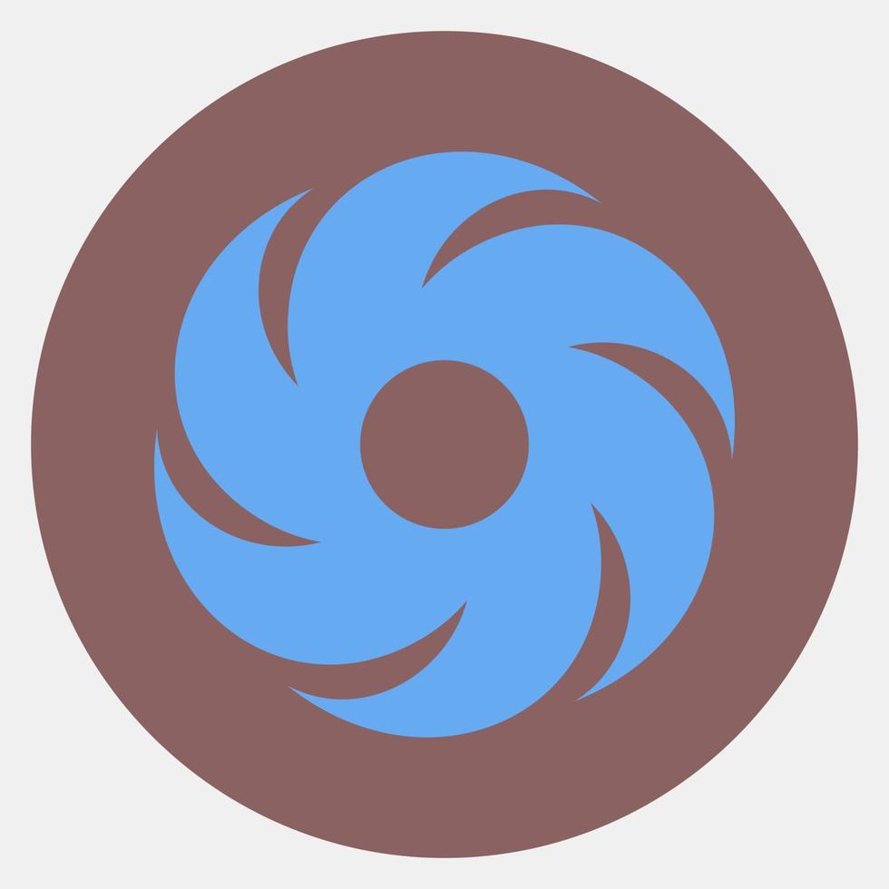 Icon hurricane. Weather elements symbol. Icons in color mate style. Good for prints, web, smartphone app, posters, infographics, logo, sign, etc. vector