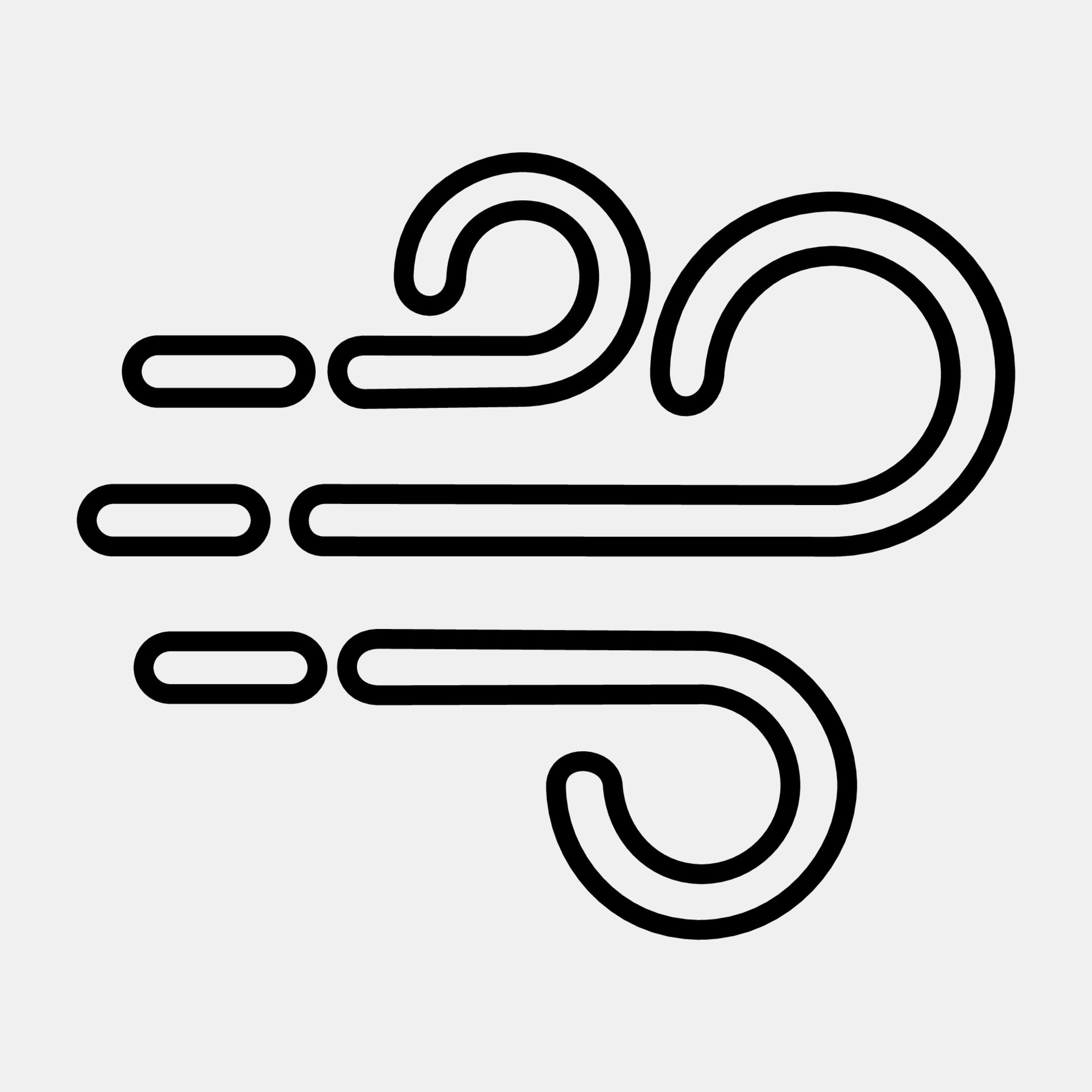 Icon wind. Weather elements symbol. Icons in line style. Good for prints, web, smartphone app