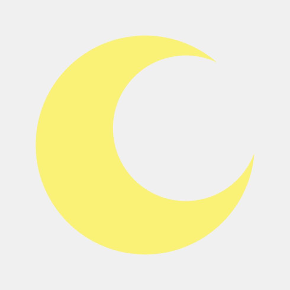 Icon clear night. Weather elements symbol. Icons in flat style. Good for prints, web, smartphone app, posters, infographics, logo, sign, etc. vector
