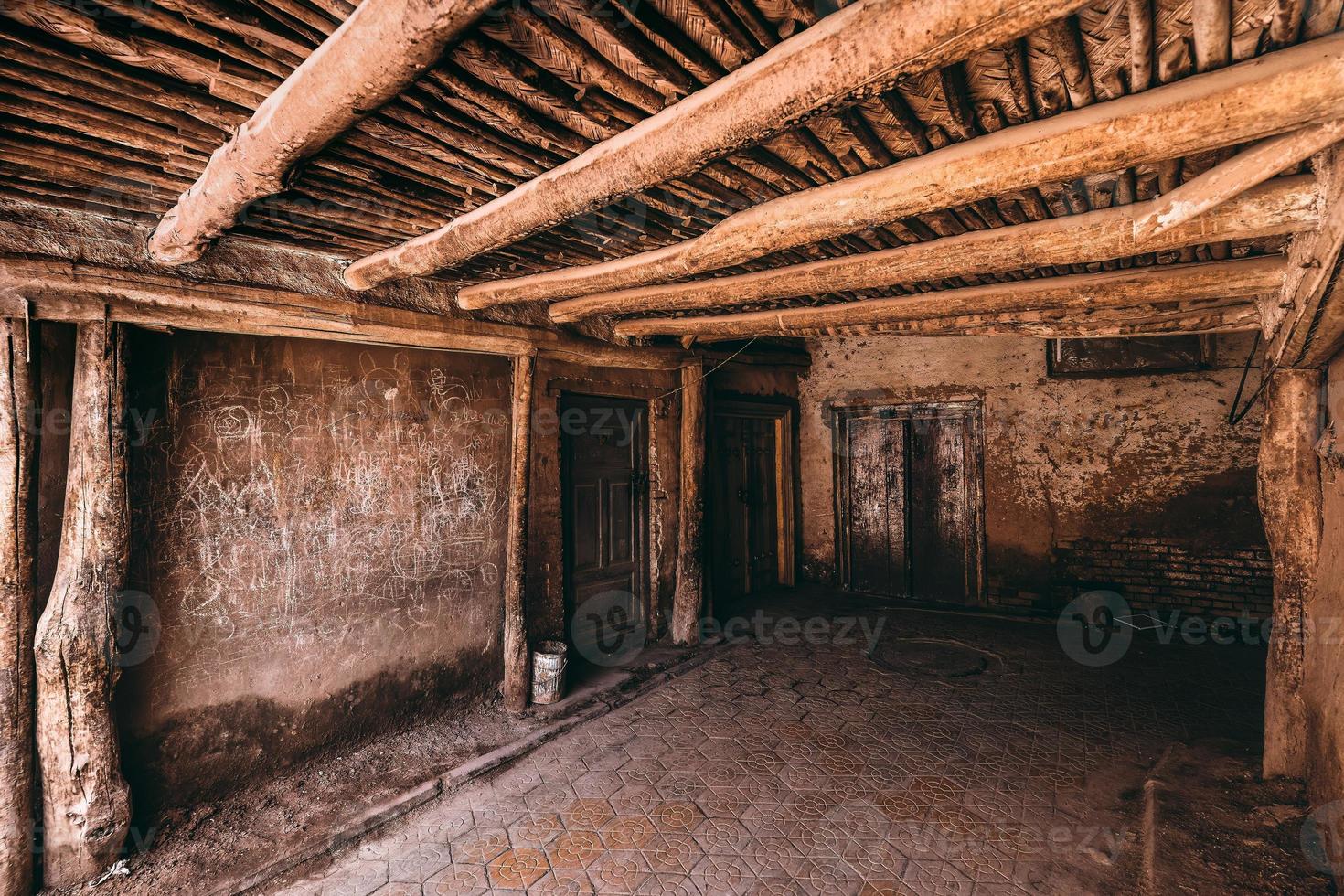 The dilapidated and long-standing Folk Houses on Hathpace in Kashgar, Xinjiang photo