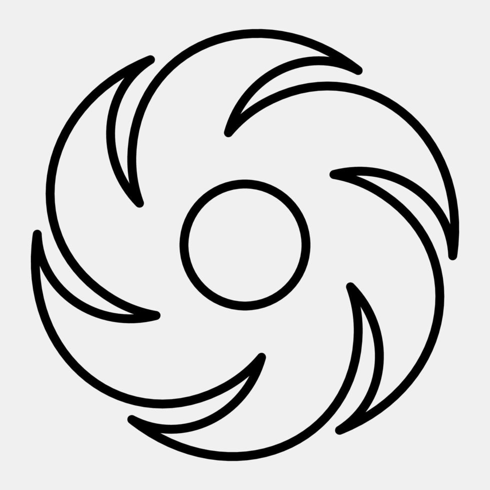 Icon hurricane. Weather elements symbol. Icons in line style. Good for prints, web, smartphone app, posters, infographics, logo, sign, etc. vector
