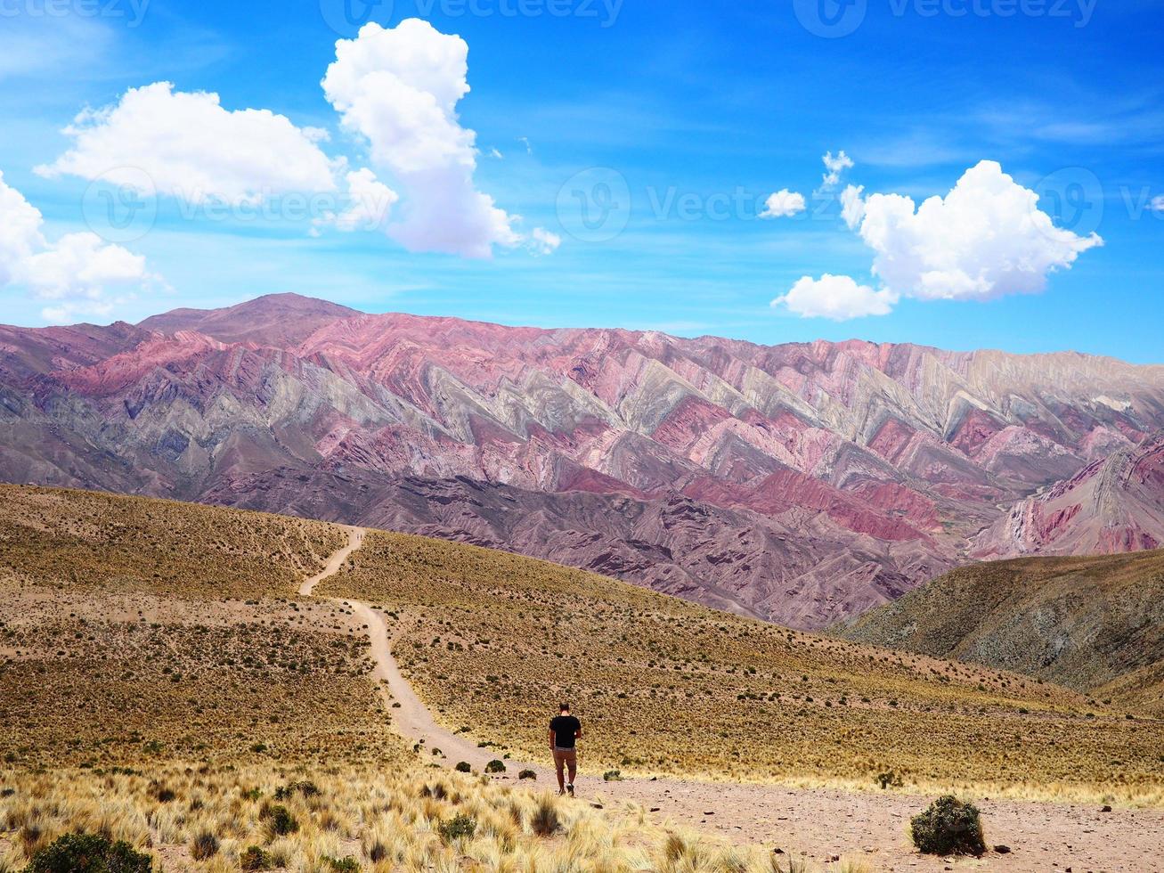 hornocal the seven colors mountains photo