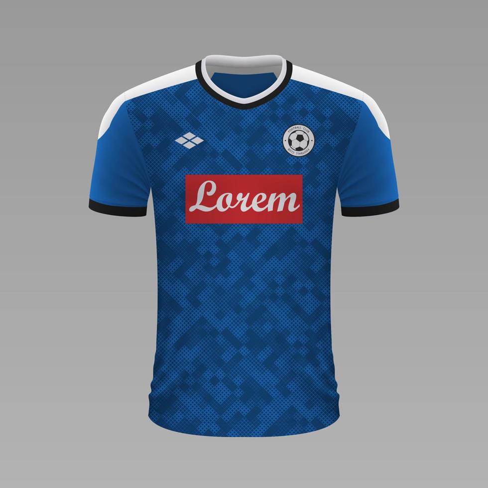 realista fútbol camisa 2020 vector