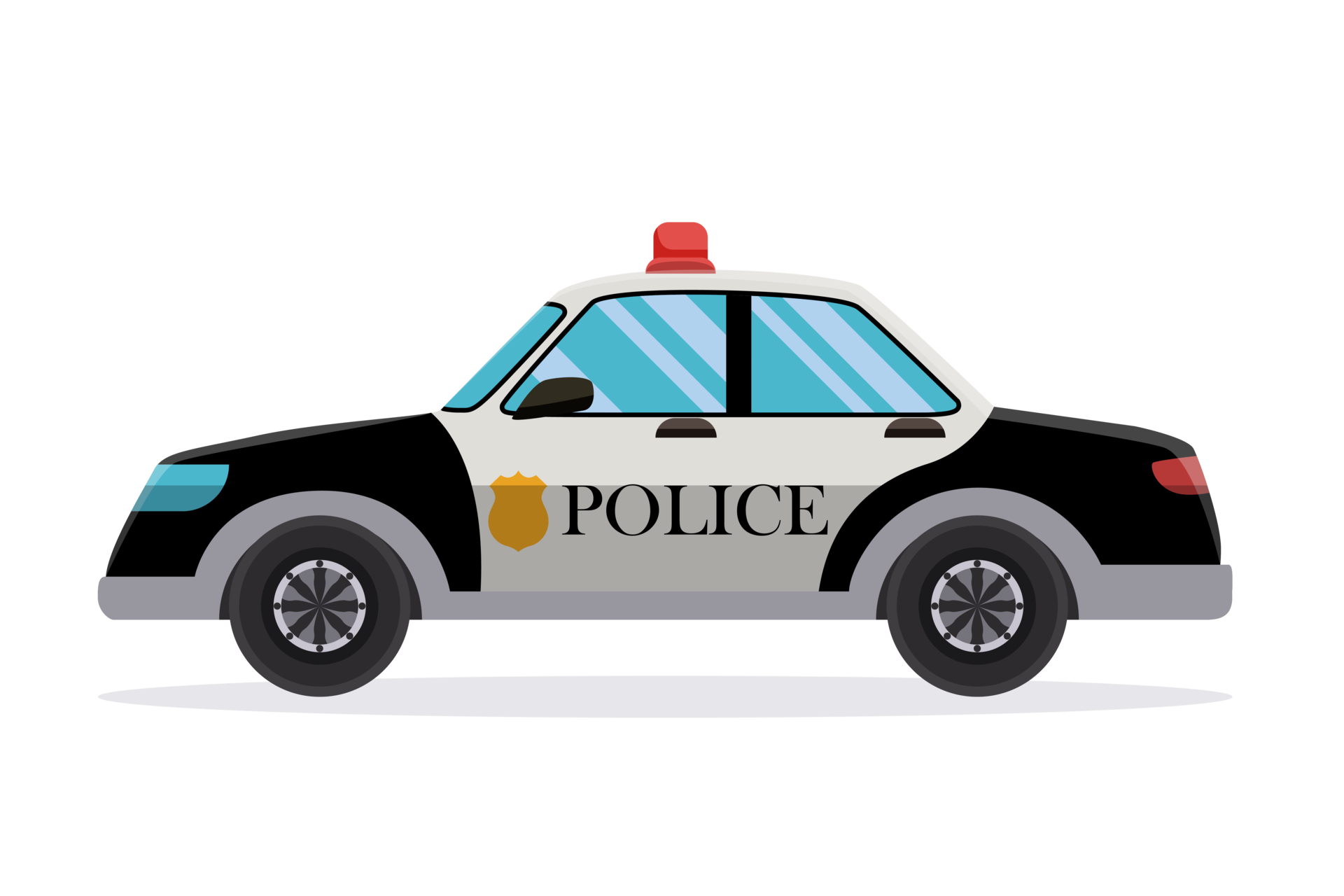 Police patrol car illustration 21829635 PNG