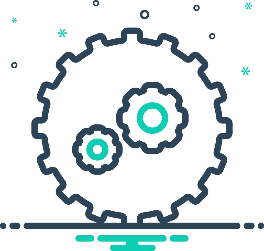 mix icon for automated vector