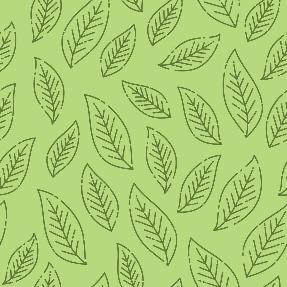 Abstract seamless pattern with falling leaves. Simple floral background. Template for wallpapers, site background, print design, cards, menu design, invitation. Vector illustration.