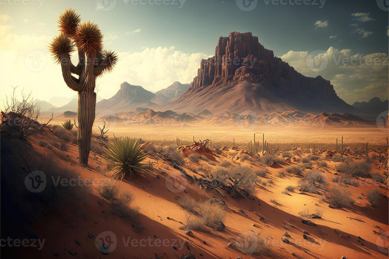 Rugged desert terrain abstract background. photo