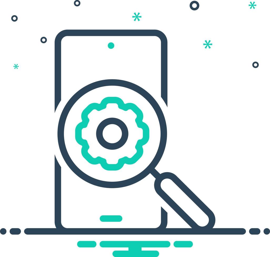 mix icon for functioning vector