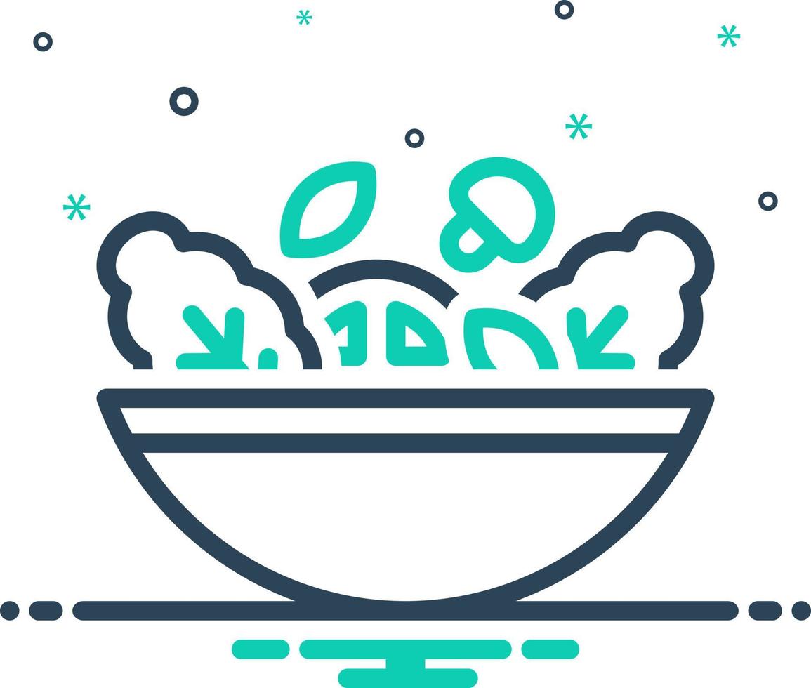 mix icon for salad vector