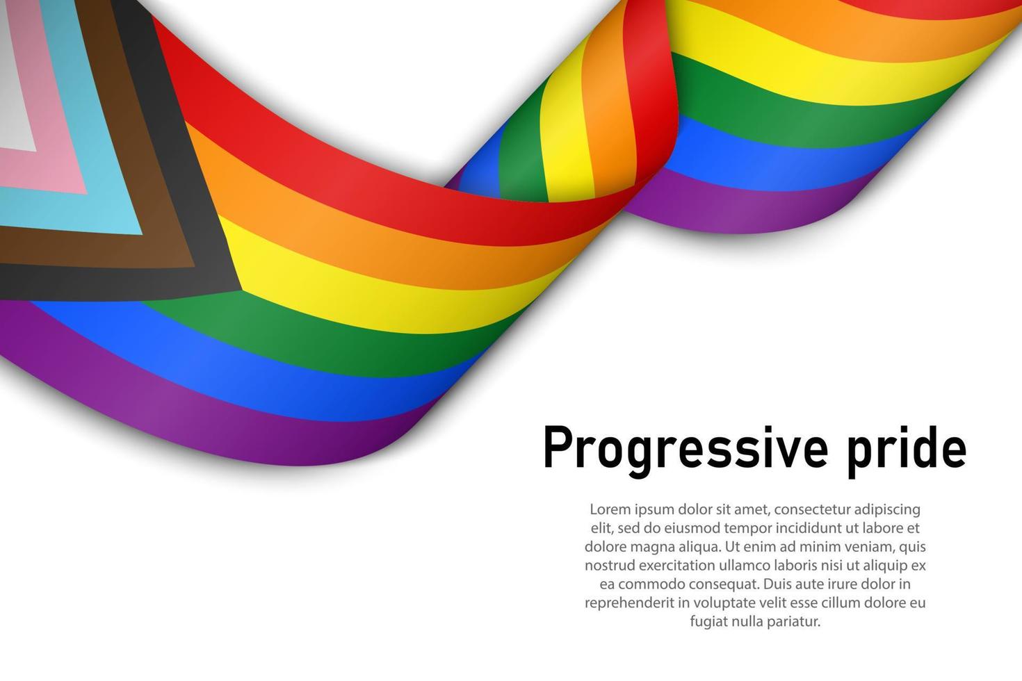 Flag of lgbr gay pride vector