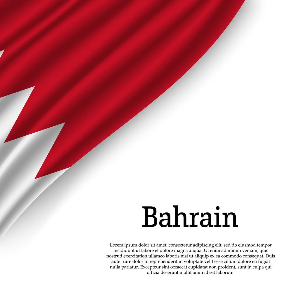waving flag of on white background vector
