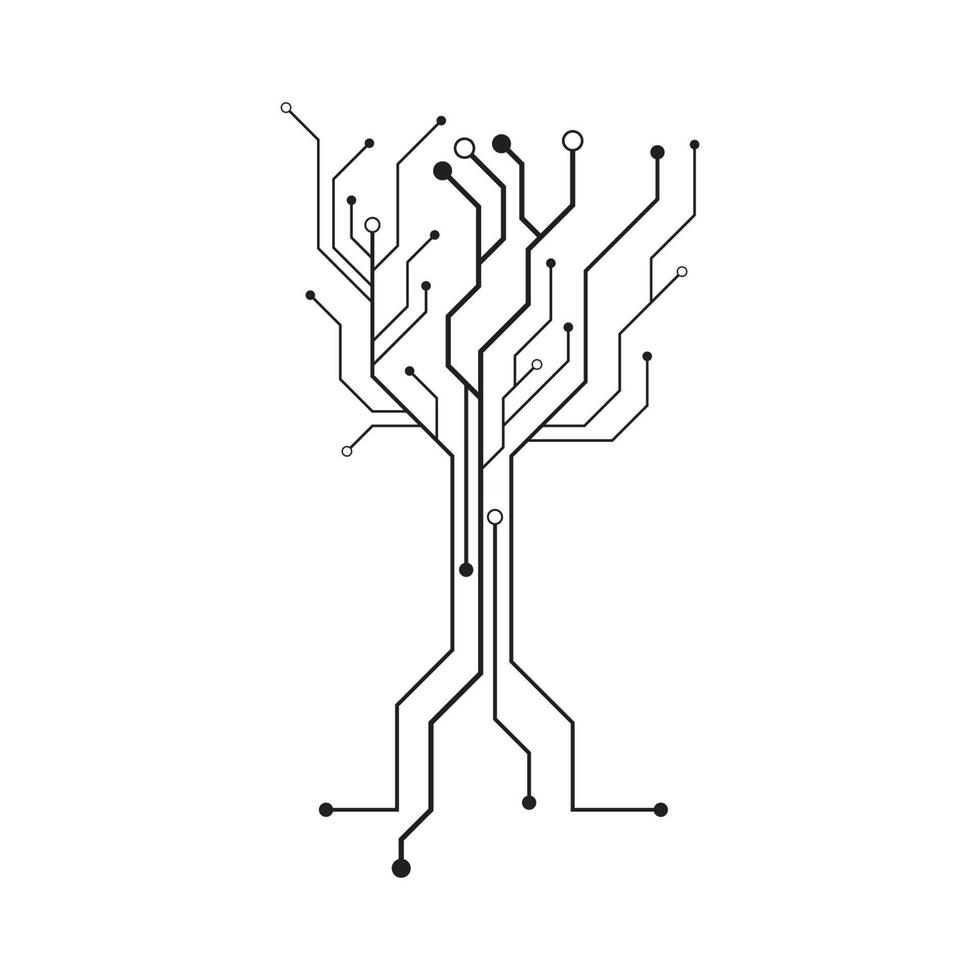 Circuit Logo Template vector