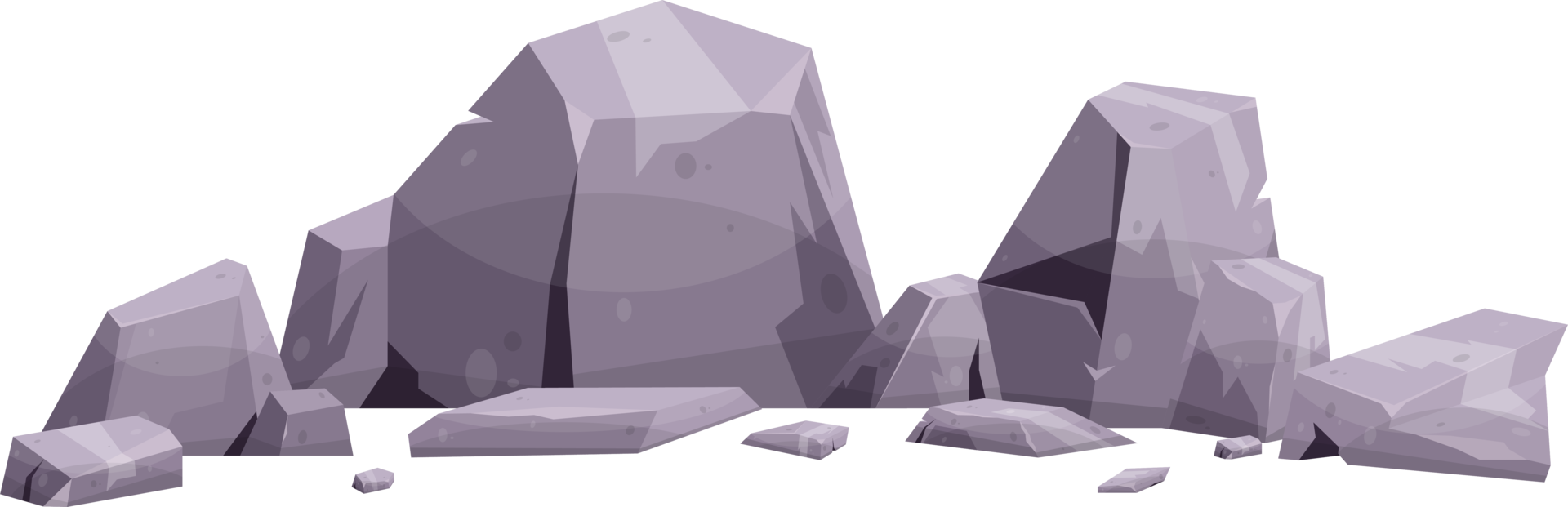 Cartoon mountain rock clip art png