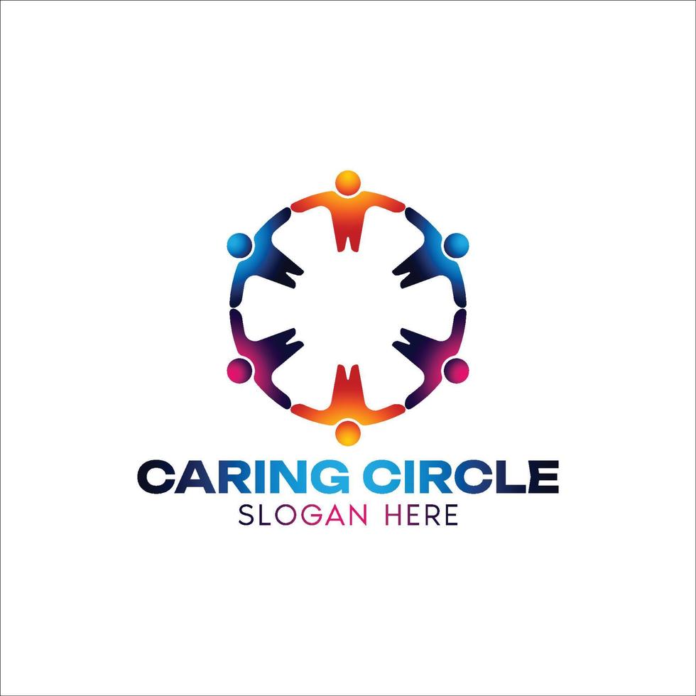 Circle People Logo Vector Design