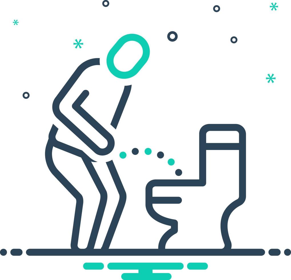 mix icon for pee vector