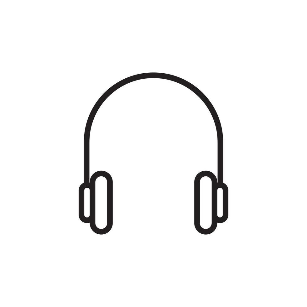 auriculares icono vector diseño plantillas