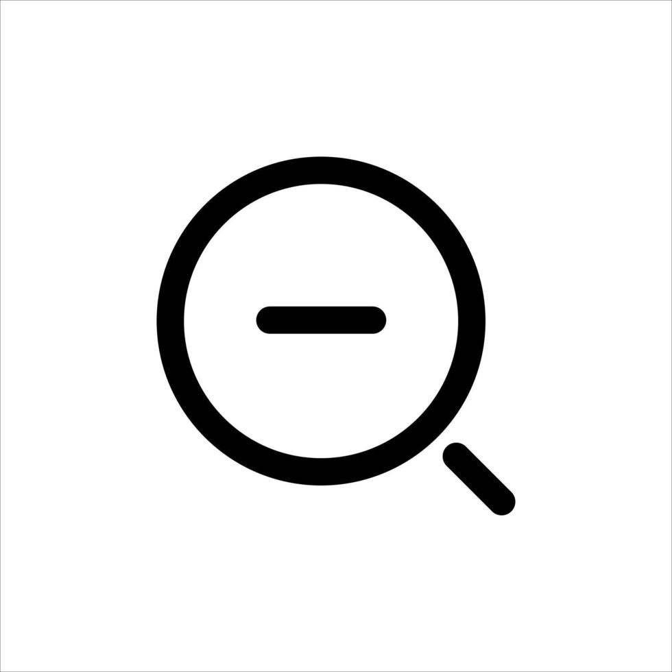 Simple web icon in vector zoom, zoom out, logo, illustrator