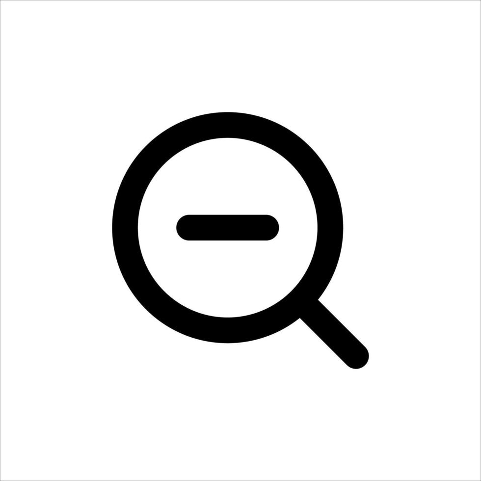 Simple web icon in vector zoom, zoom out, logo, illustrator