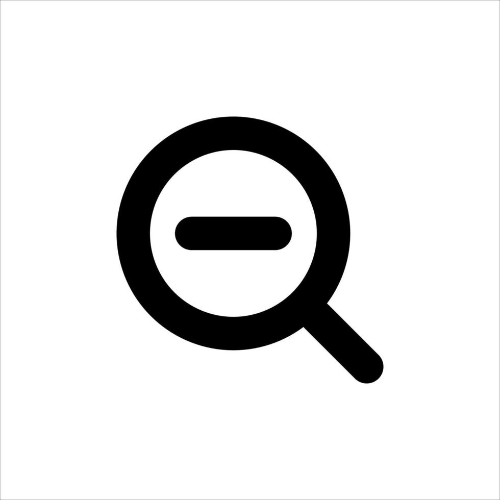 Simple web icon in vector zoom, zoom out, logo, illustrator