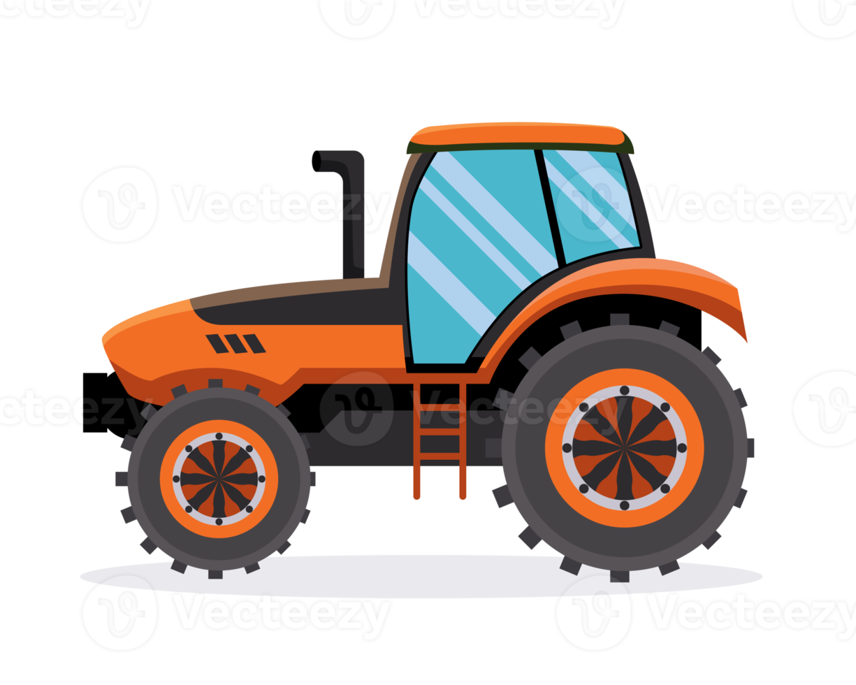 tracteur auto. ferme concept illustration png