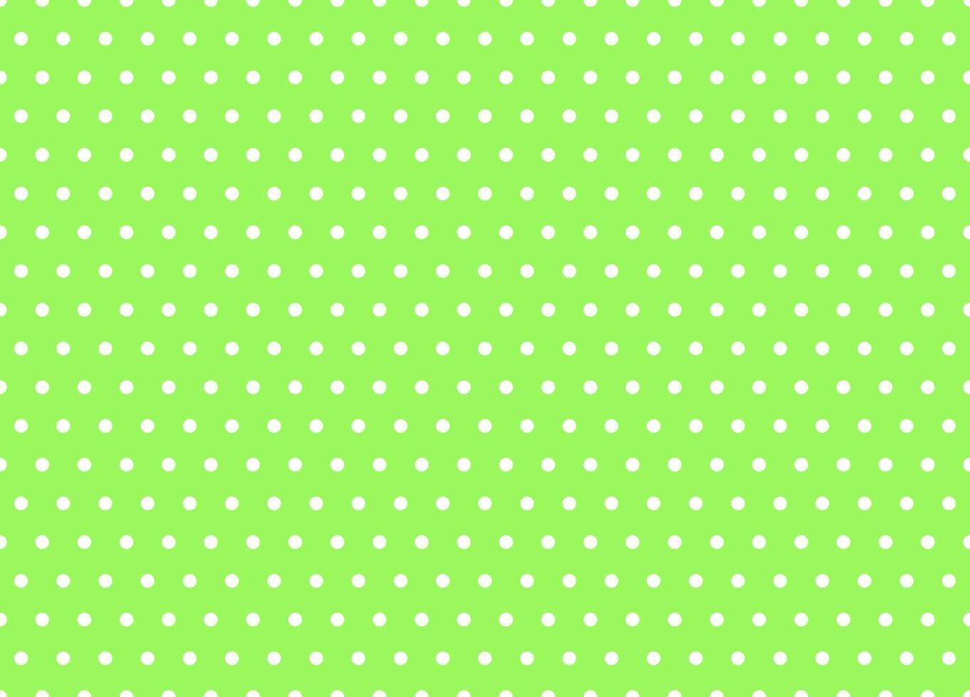 Green and white polka dot pattern. Vector background.