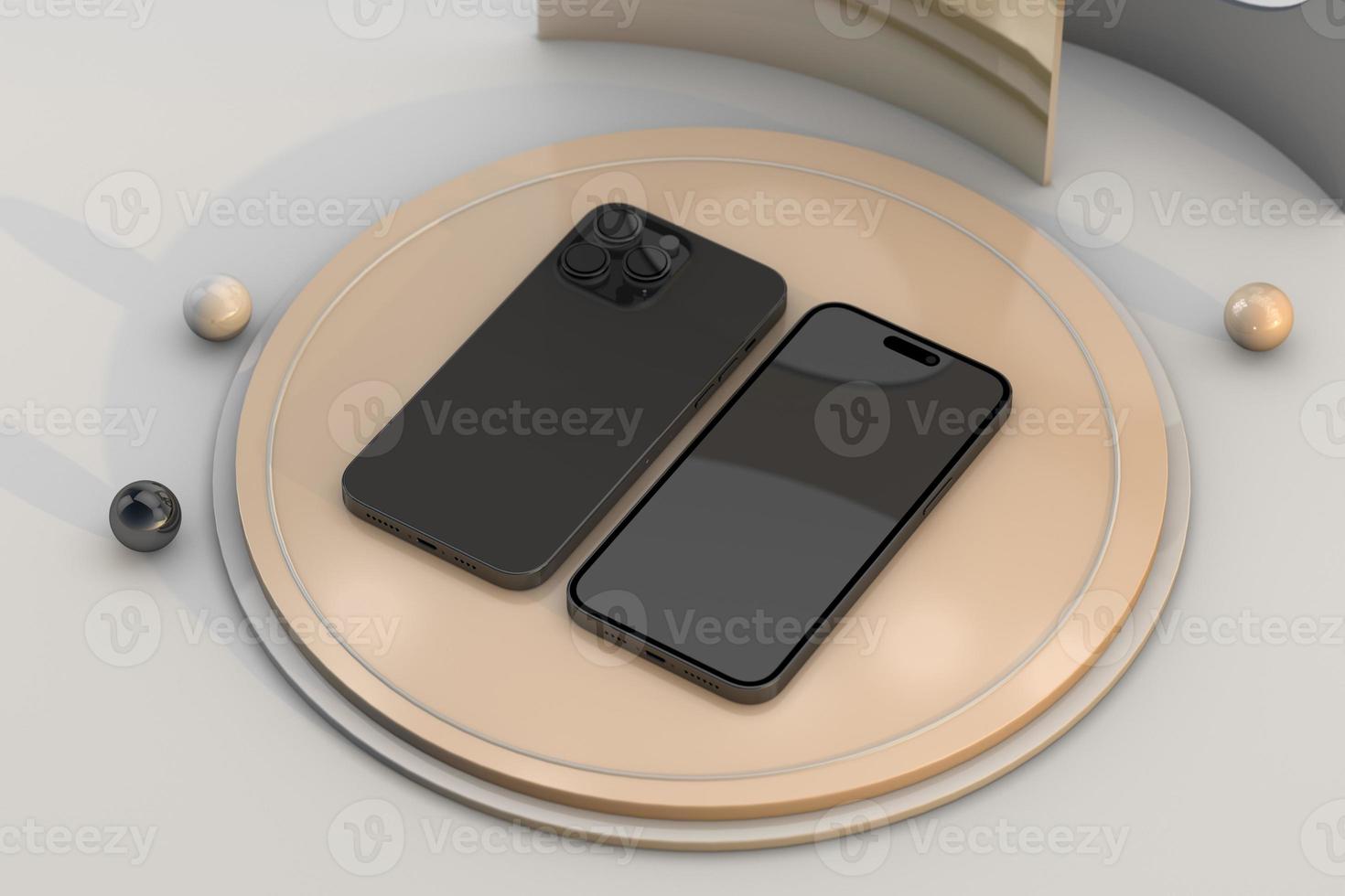 Two smatphone a modern technology concept photo