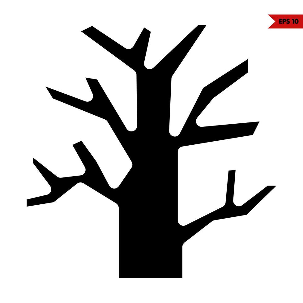 tree glyph icon vector