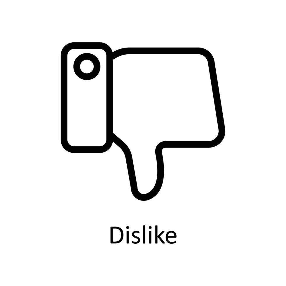Dislike Vector  outline Icons. Simple stock illustration stock