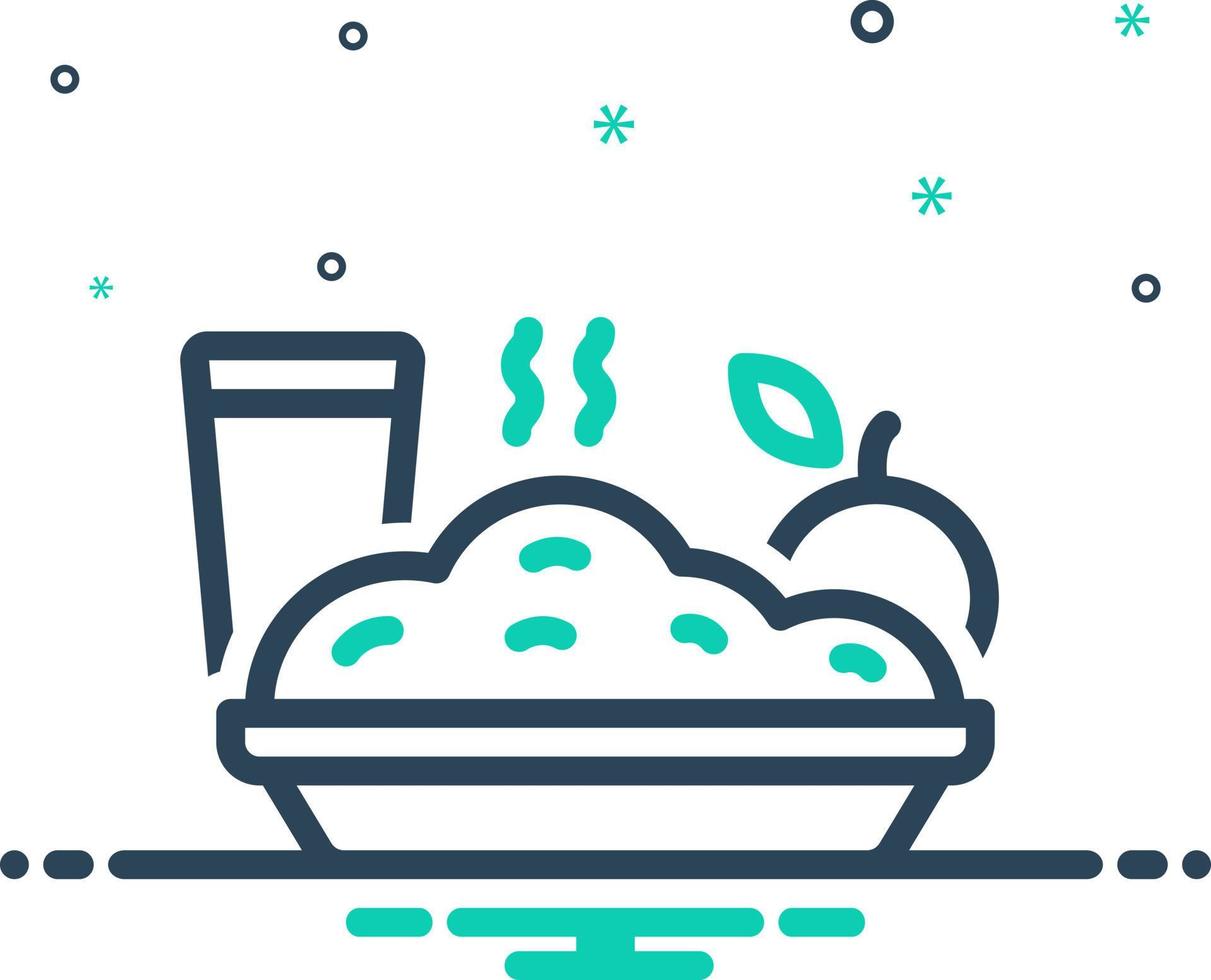 mezcla icono para comidas vector