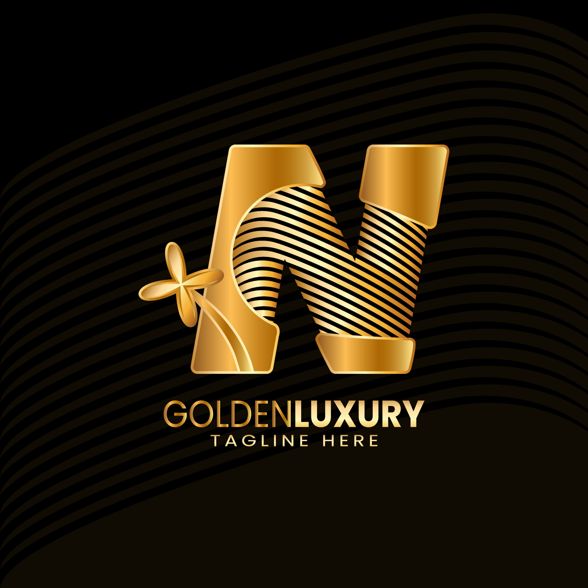 Letter N Logo Design for business and company identity with luxury concept  19514641 Vector Art at Vecteezy