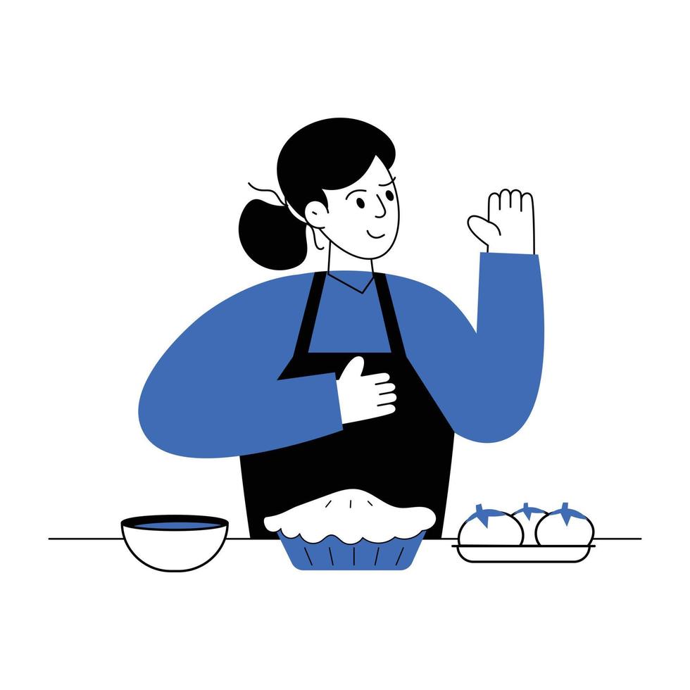 Trendy Chef Counter vector