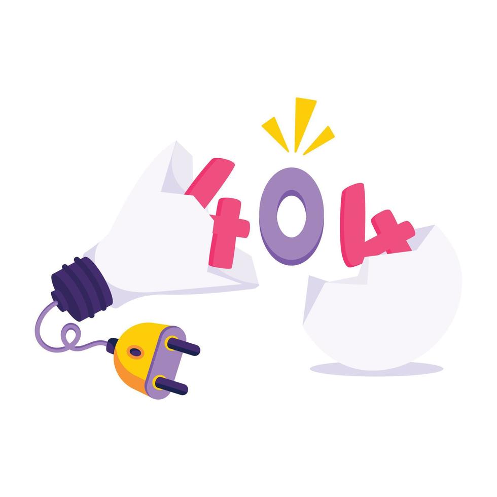 Trendy Idea Failure vector