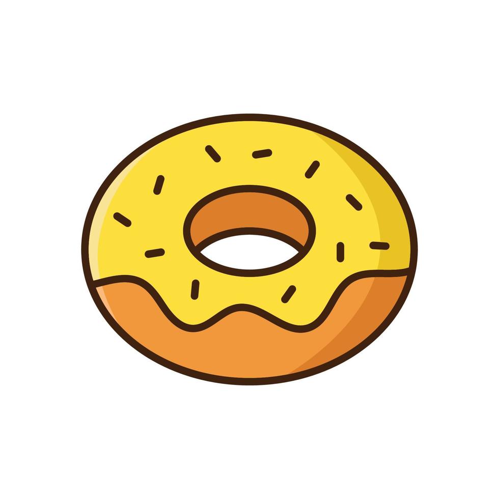 rosquilla icono vector diseño modelo sencillo y moderno