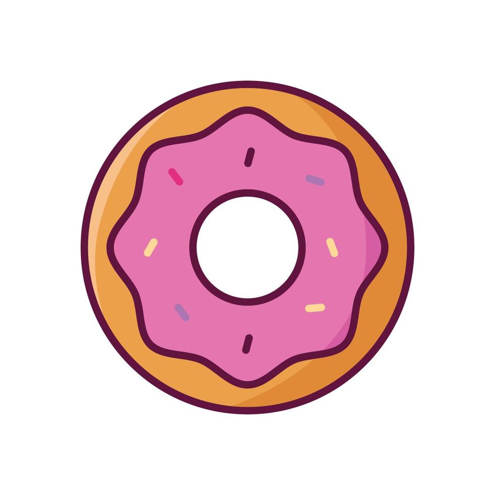 donut icon vector design template simple and modern