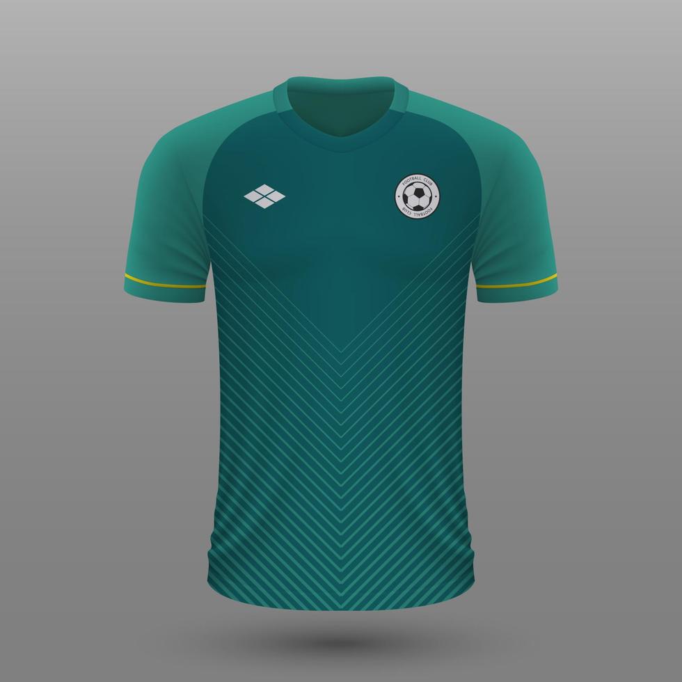 Realistic soccer shirt ,Bolivia  home jersey template for football kit. vector