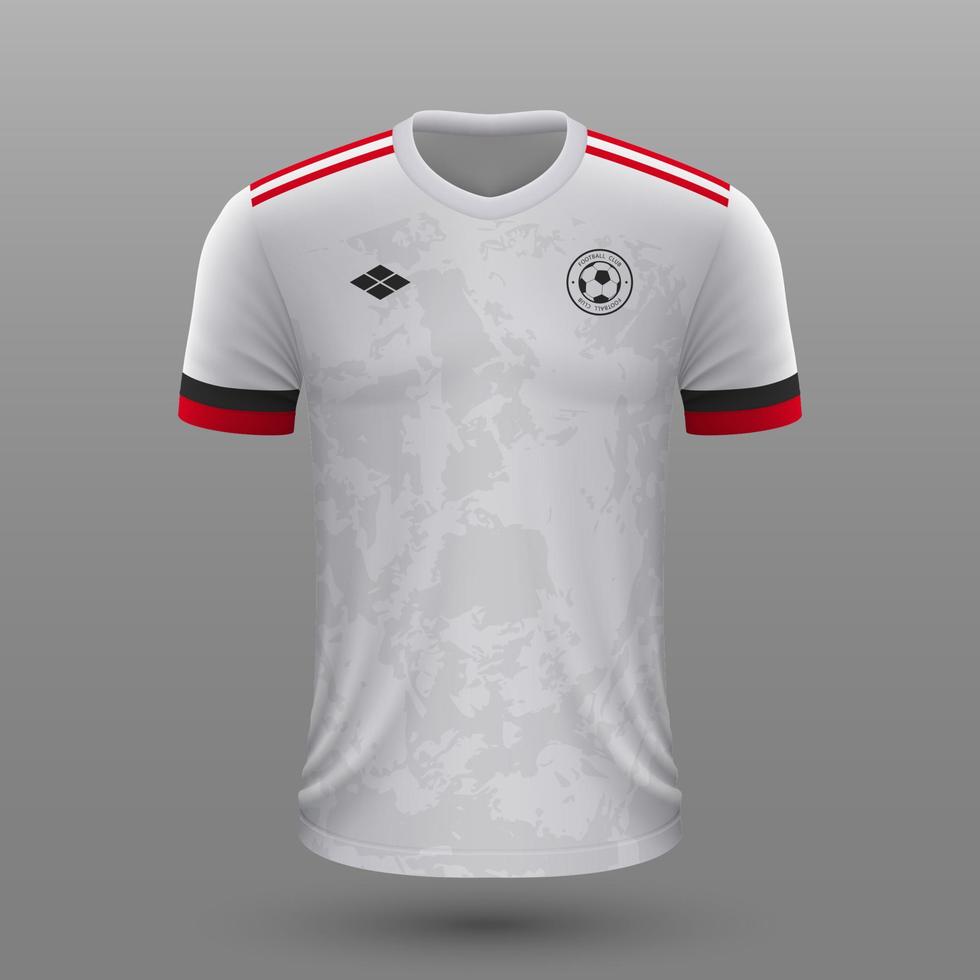 realista fútbol camisa , Bélgica lejos jersey modelo para fútbol americano equipo. vector