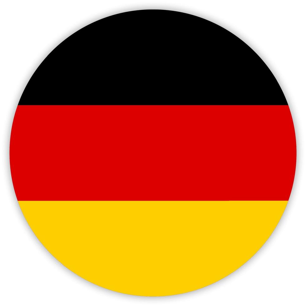 Simple round flag . Vector illustration