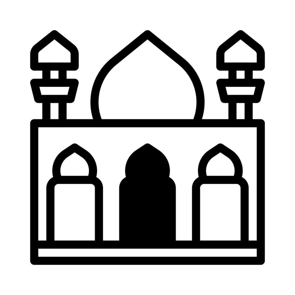 mezquita icono duotono negro estilo Ramadán ilustración vector elemento y símbolo Perfecto.