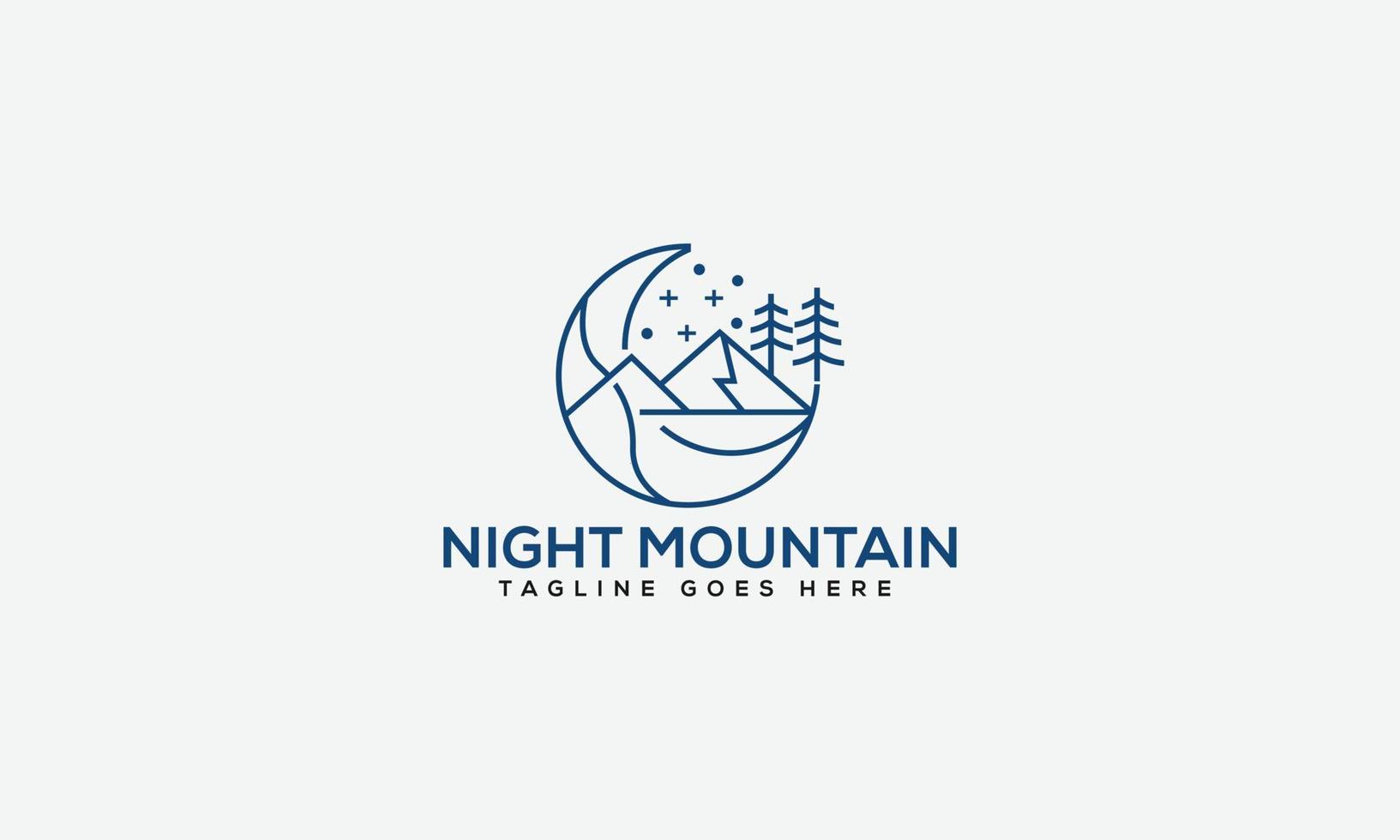 Mountain Logo Design Template Vector Graphic Branding Element.